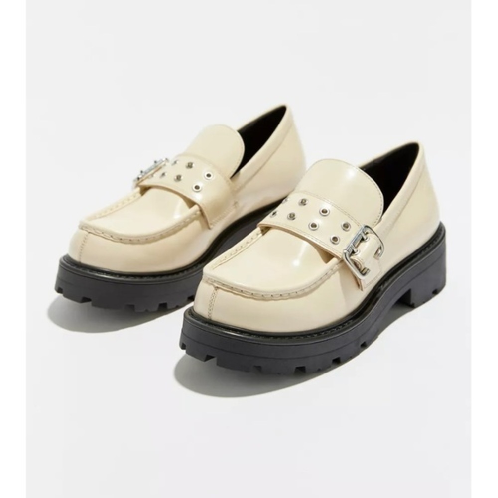 New Vagabond Shoemakers Cosmo 2.0 Polished Leather Buckle Loafer women size 36